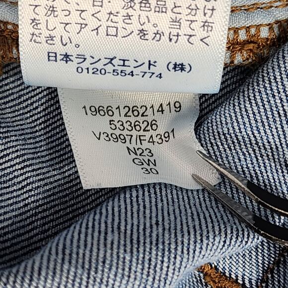 Lands End Jeans Womens 22W Blue High Rise Straight Leg Stretch Denim‎ Casual - Picture 8 of 13